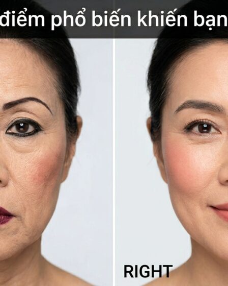 lỗi thường gặp khi đánh phấn khiến bạn già đi