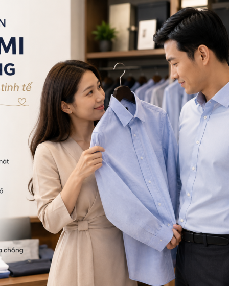 chọn sơ mi cho chồng